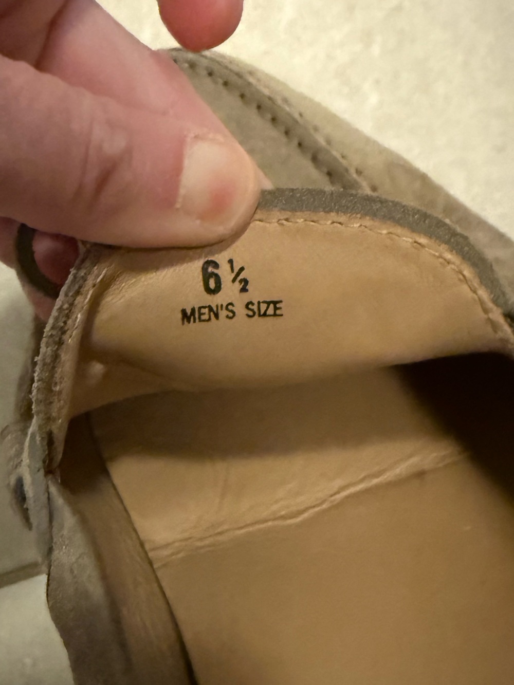 TOD'S Men’s Driving Mocassin Suede Driving Loafers in Taupe Brown Camel size 6.5 - Picture 11 of 12